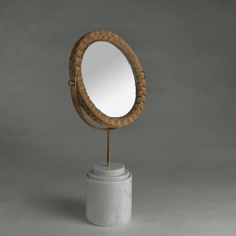 Round Mirror - White